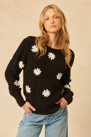 John + Jenn Hendrix Sweater Midnight Daisy