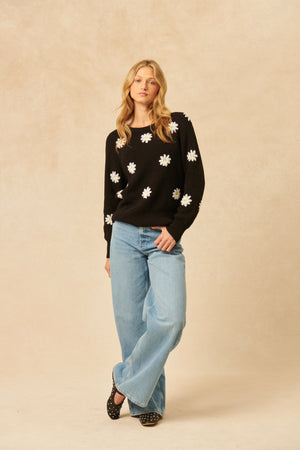 John + Jenn Hendrix Sweater Midnight Daisy