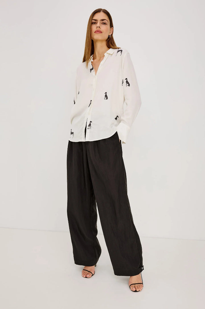 Rails Saige Shirt Ivory Whippets