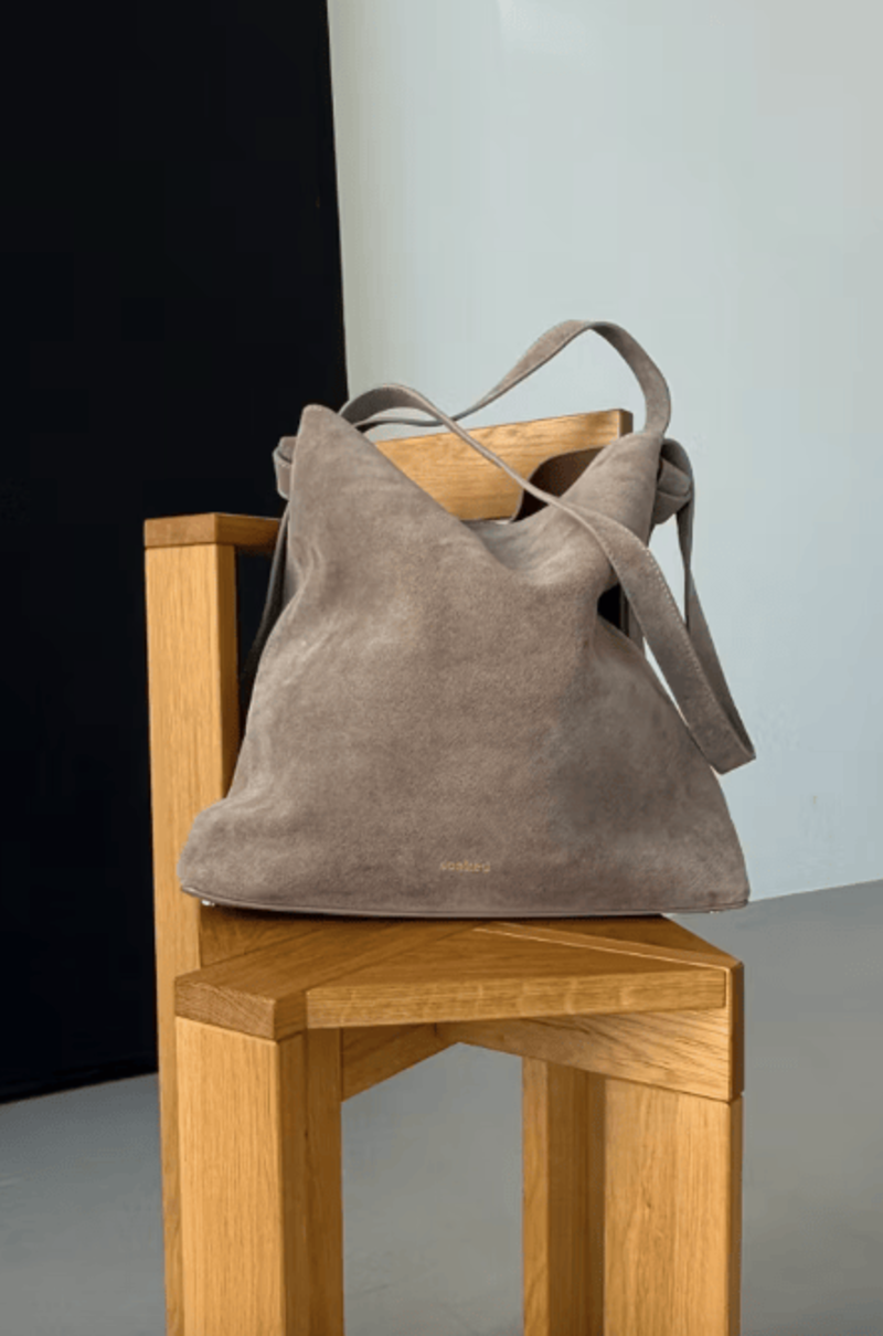 Soaked In Luxury SLCalije Suede Bag Desert Taupe
