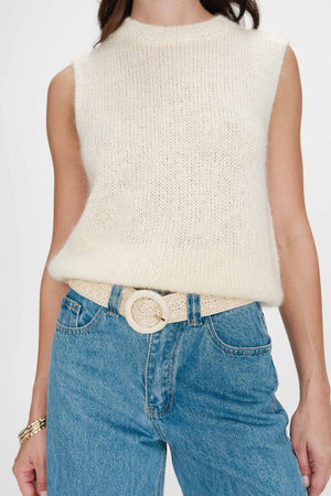 Grace & Mila Vallois Belt Ecru