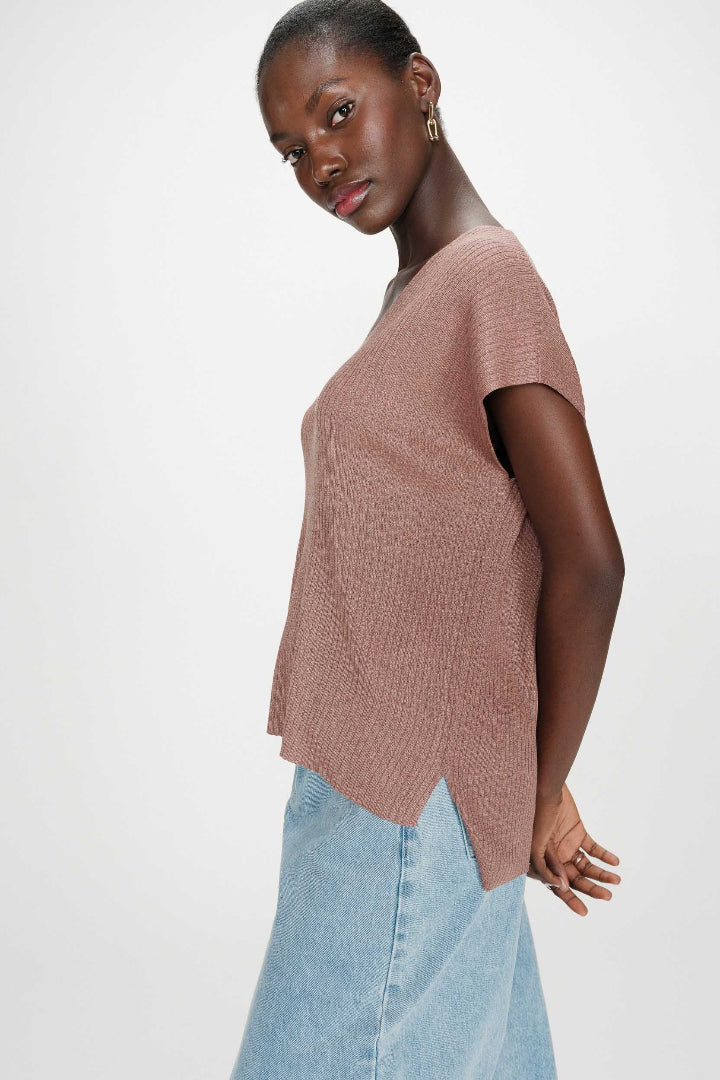Grace & Mila Vaporo Top Terracotta