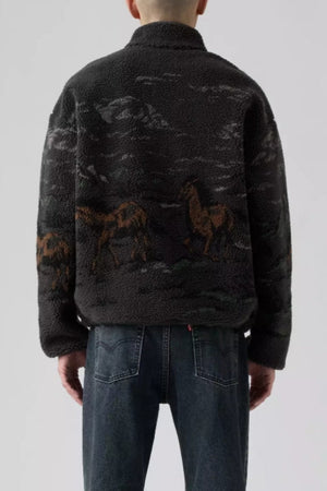 Levi's Idyllwild Sherpa Popover Running Horses