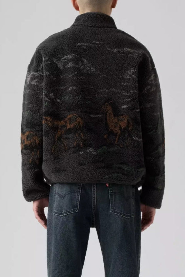 Levi's Idyllwild Sherpa Popover Running Horses