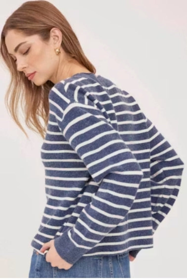Gentle Fawn Wanda Sweater Navy Stripe