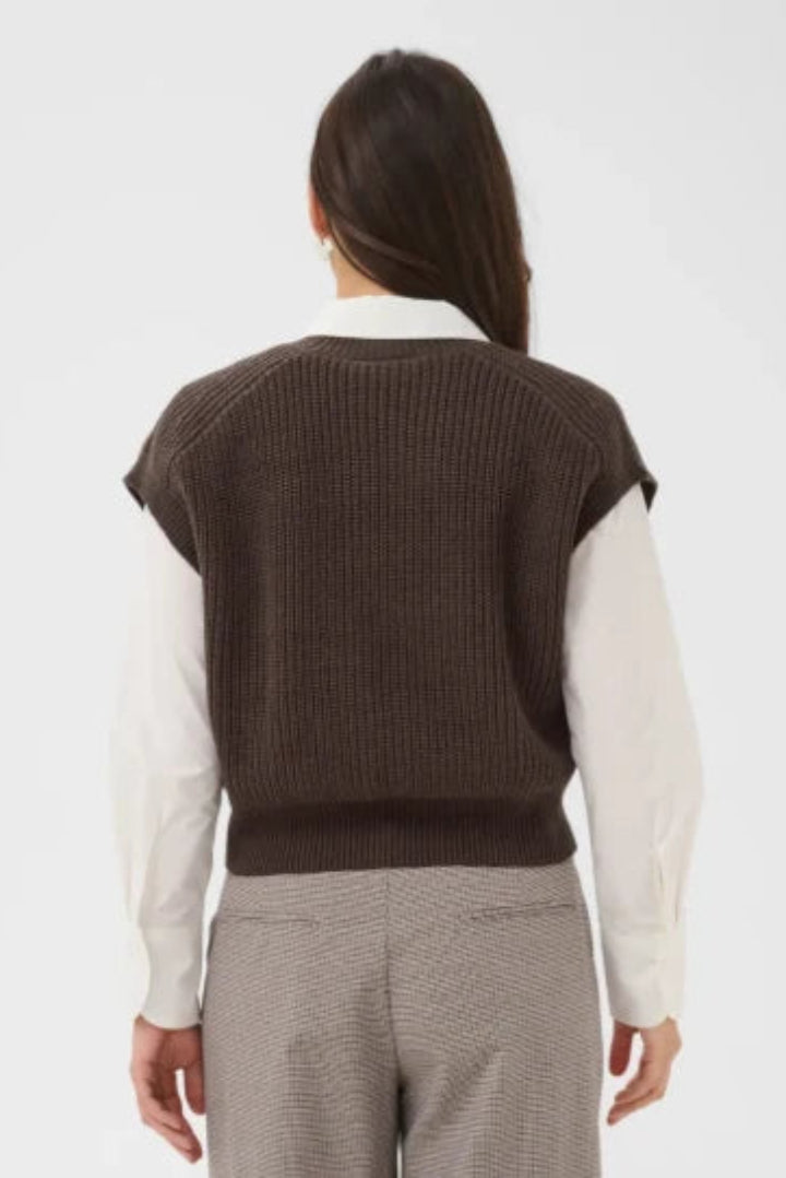 Saint Tropez TruneSZ Vest Chocolate Brown