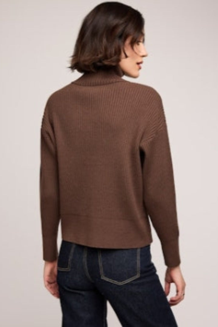 Gentle Fawn Hope Half Zip Sweater Java