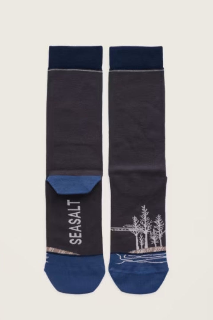 Sea Salt Mens Everyday Socks Slate