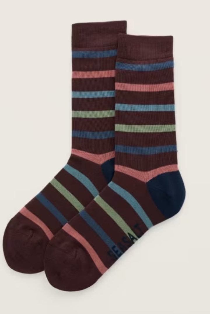Sea Salt Mens Sailor Socks Timber