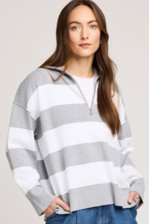 Gentle Fawn Idris Sweater Ash Stripe