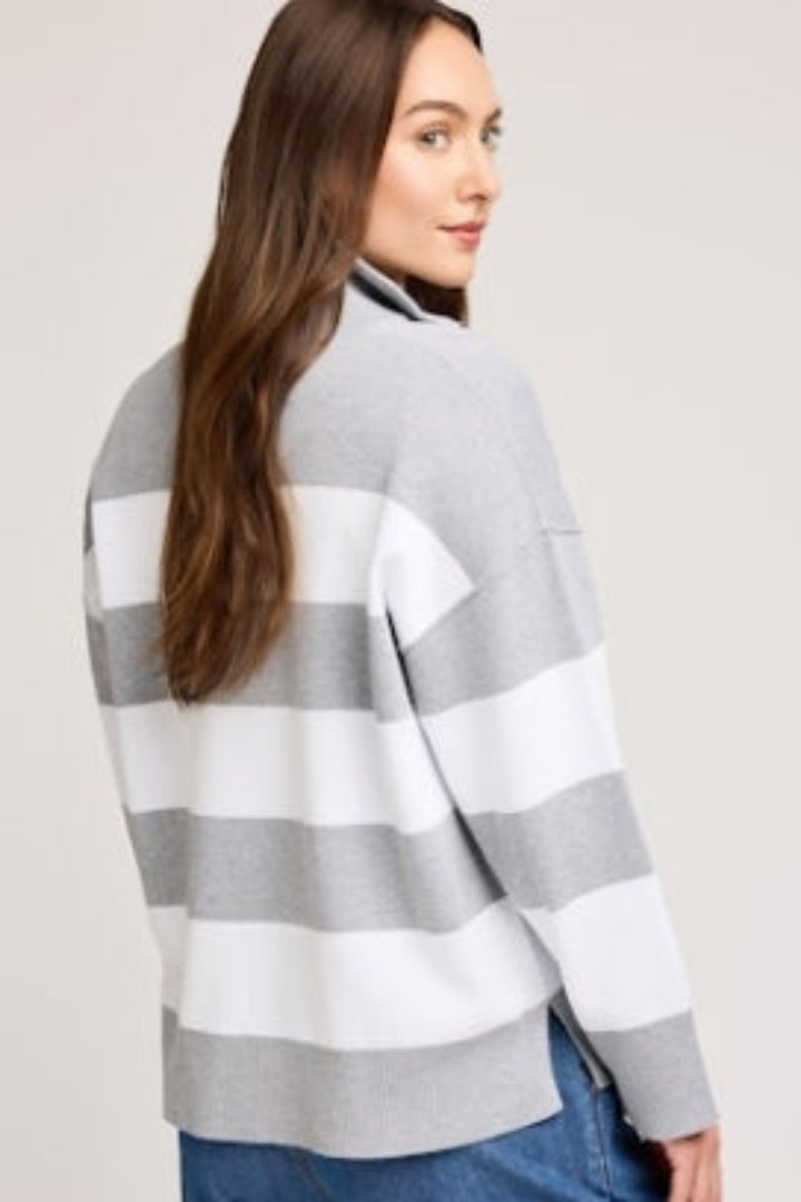 Gentle Fawn Idris Sweater Ash Stripe