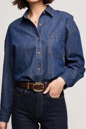 Gentle Fawn Whitney Shirt Dark Wash