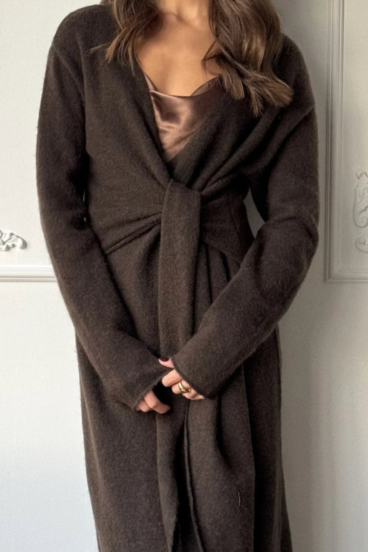 Charli Keira Dress Dark Espresso