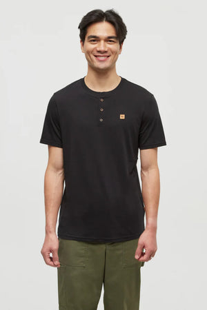 Ten Tree Baker Henley T-Shirt Meteorite Black