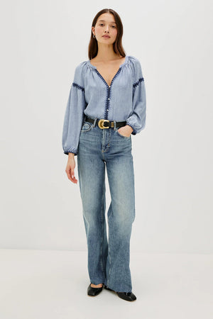 Rails Toshi Top Medium Cloud Wash