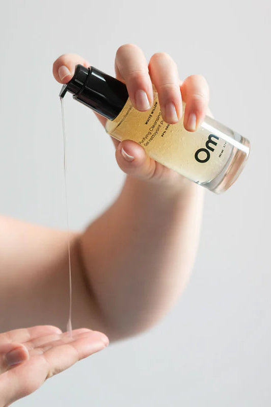 Om Organics White Willow Purifying Cleansing Gel - Full Size 105ml