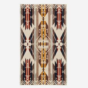 Pendleton Jaquard Spa Towel White Sands Tan