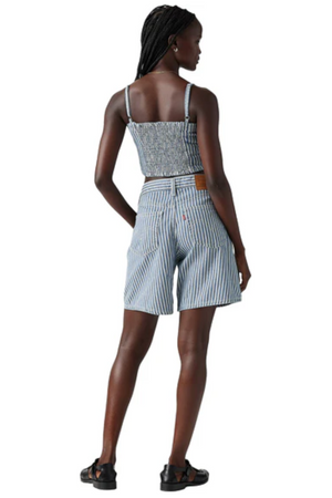 Levi's High Rise Baggy Shorts Mischa Stripe