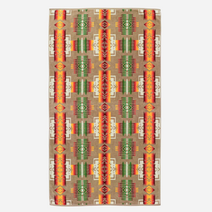 Pendleton Chief Joseph Jacquard Spa Towel Khaki