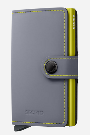 Secrid Miniwallet Matte Grey Lime