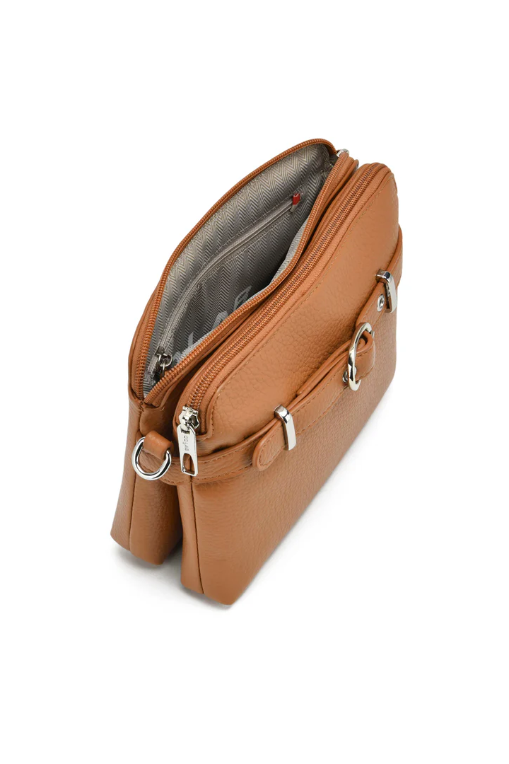 Colab Veda Doublet Crossbody Tan