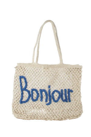 Colab Jute Bonjour Beach Tote