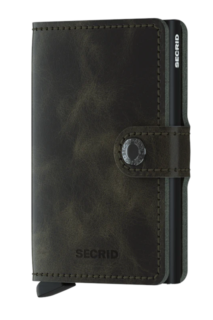 Secrid Mini Wallet Vintage Olive Black