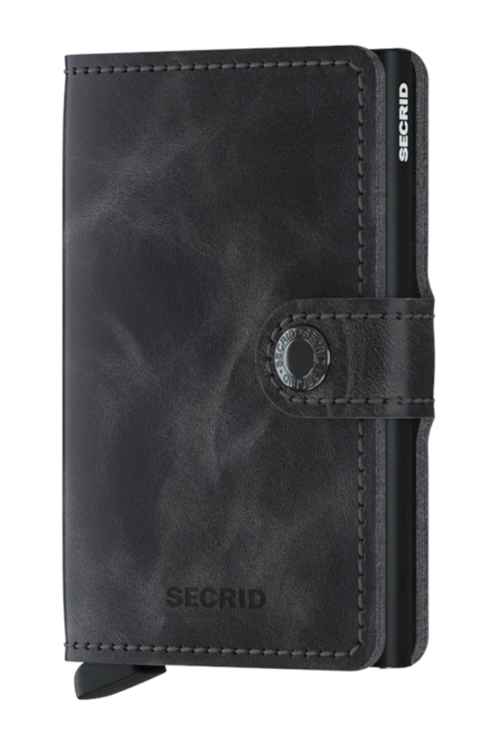Secrid Mini Wallet Vintage Grey Black