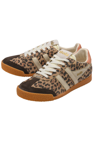 Gola Elan Safari Trainer Leopard/Mocha/Gold/Terracotta