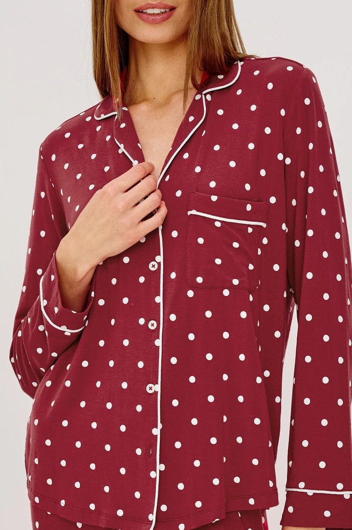 Rails Varra Pajama Set Cardinal Polka Dot