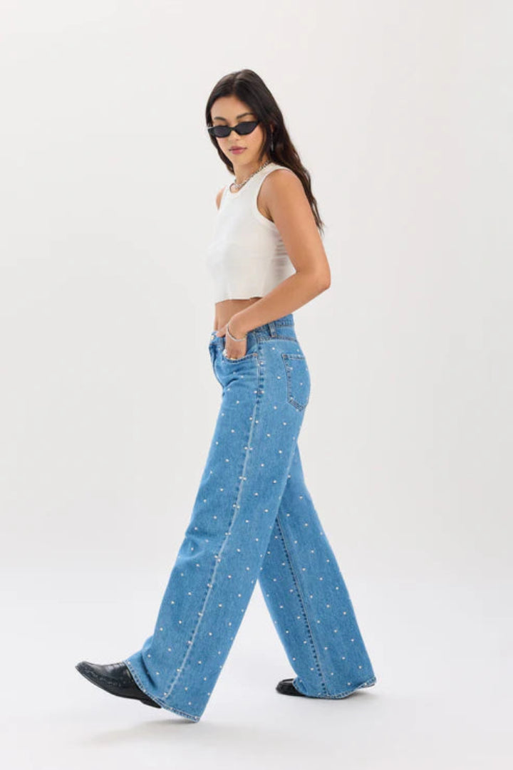 Daze The Wanderer Mid Rise Palazzo Full Circle