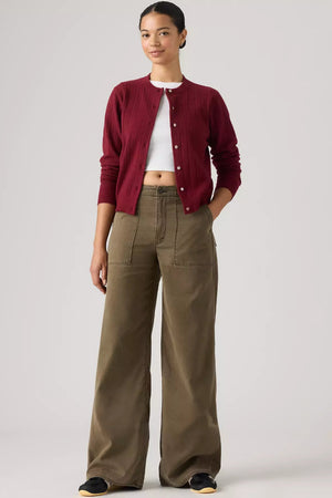Levi's Wide Leg Cinch Fatigue Tencel Canteen
