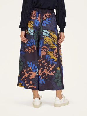 Thought Nell Printed Culottes Navy