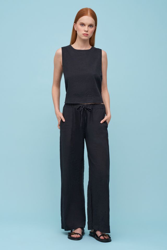 Astrid Sleeveless Woven Top White