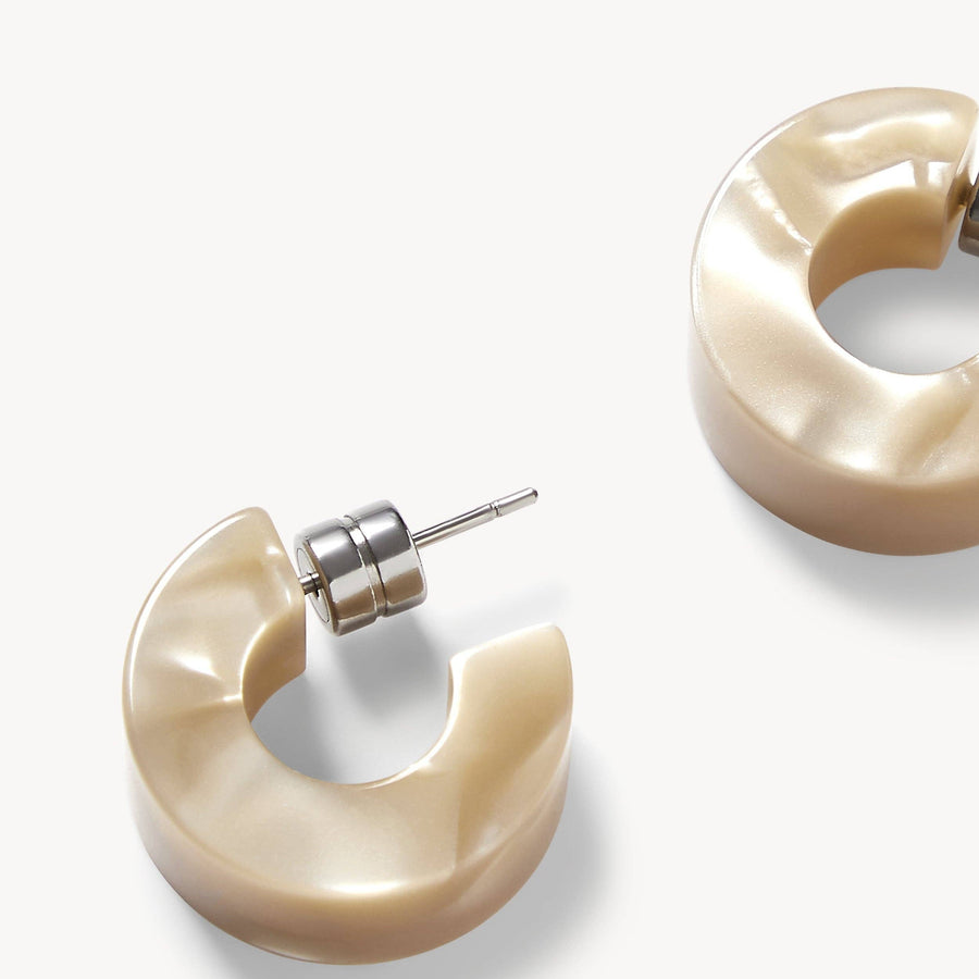 Muse Hoops in Sand Shell