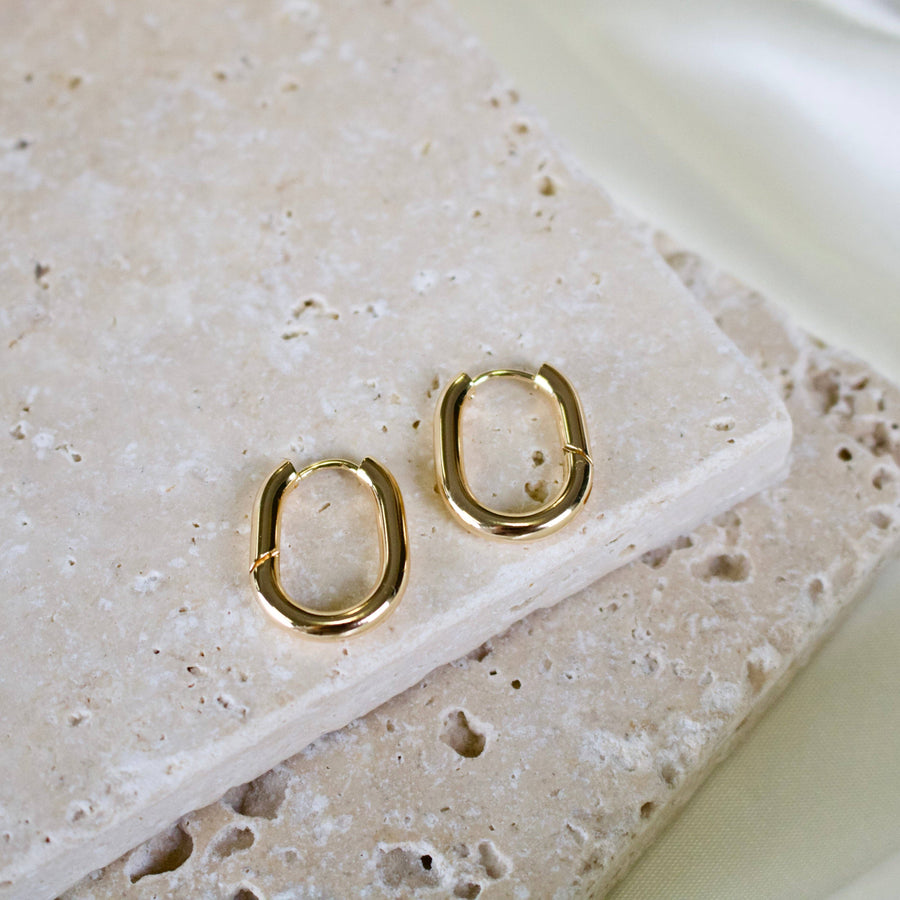 Tish Hayden // Oval Hoop Earrings