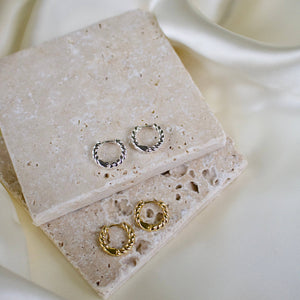Tish Elanor // Twisted Huggie Hoops