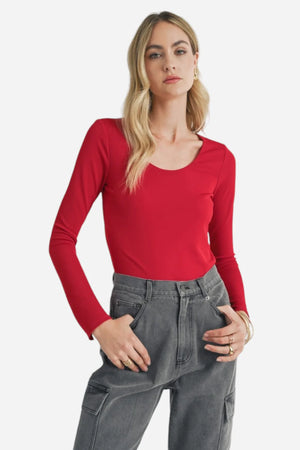 Sage the Label Special Gaze Knit Top Red