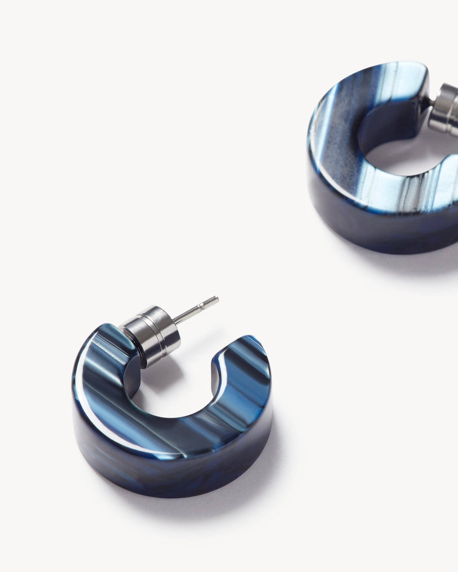 Muse Hoops in Indigo