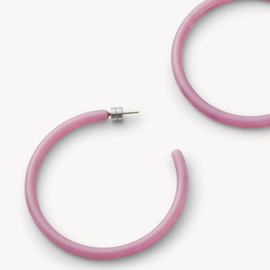 Large Hoops in Orchid