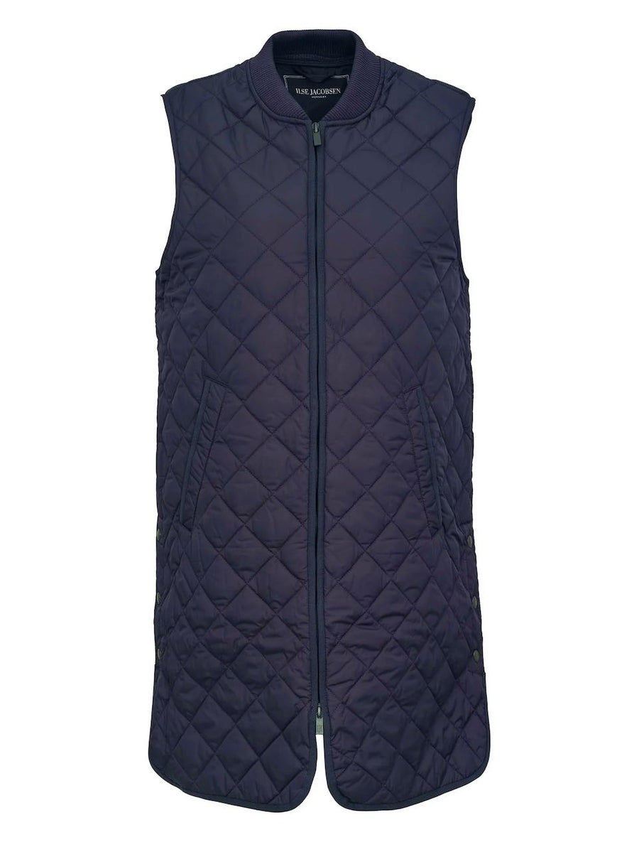 Ilse Jacobsen Art44 Short Quilt Vest Dark Indigo