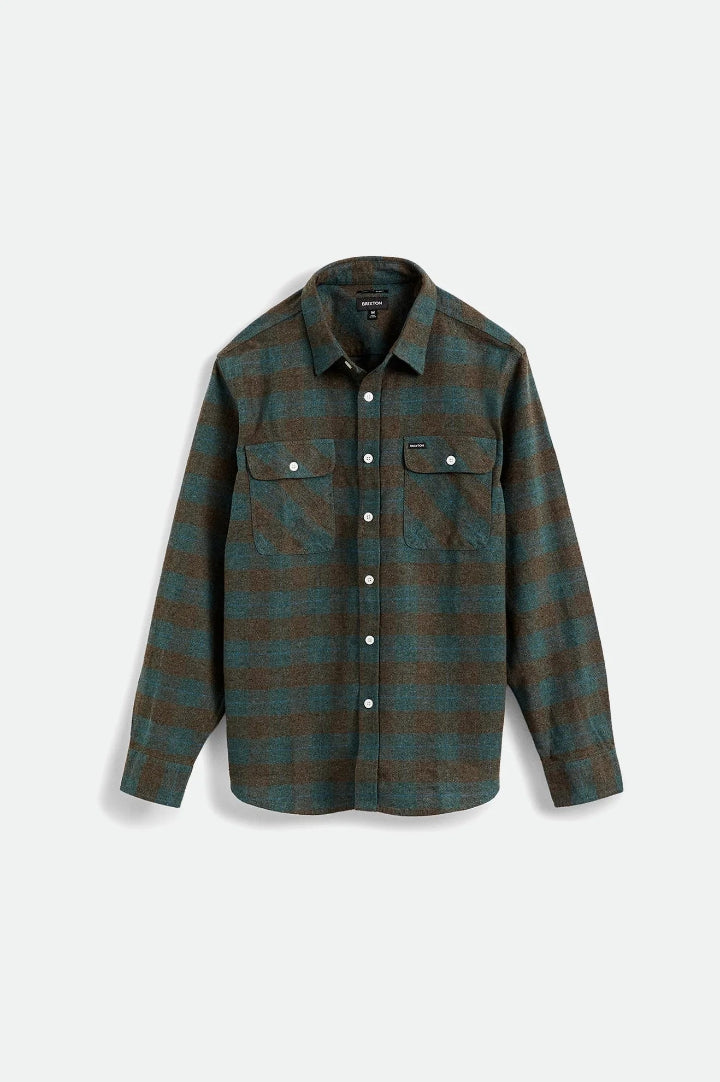 Brixton Bowery Flannel Ocean