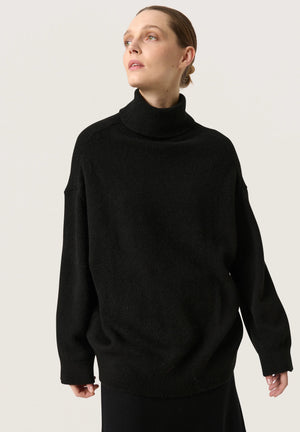 Soaked In Luxury SLRakel Rollneck Pullover Black