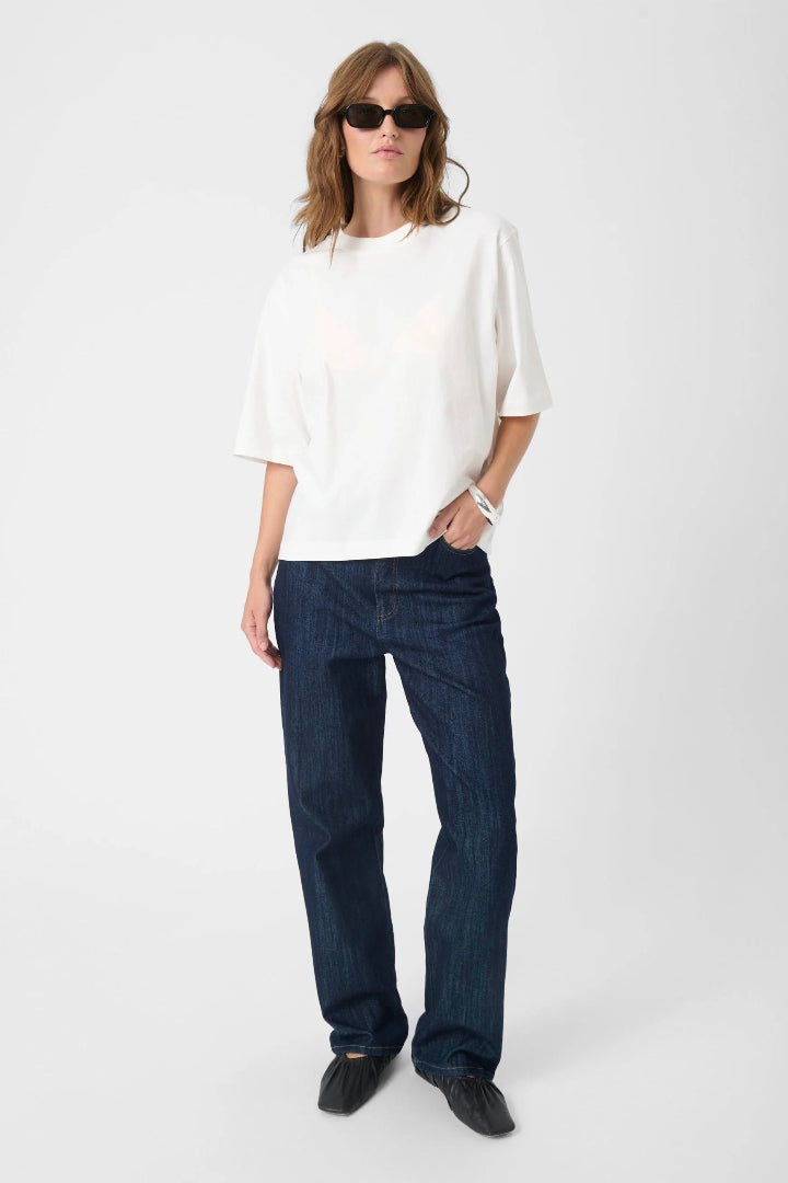 Soaked In Luxury SLJina Basic Tee Broken White