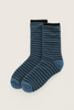Sea Salt Cabin Socks Wood Squall Inkwell
