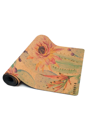 Scoria Extra-Thick Botanicals Cork Yoga Mat (6mm)