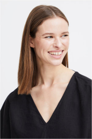 B Young BYfalakka VNeck Blouse Black