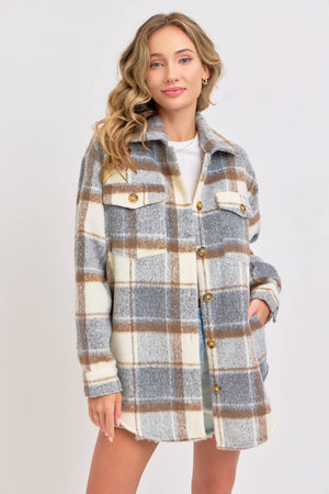 Sweet Lovely Plaid Shacket