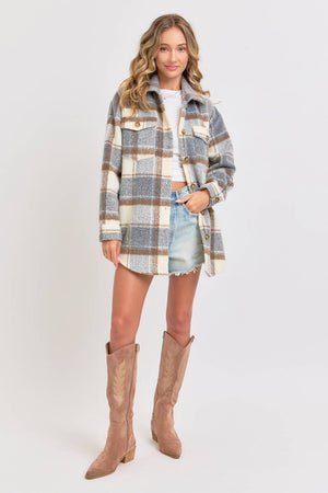 Sweet Lovely Plaid Shacket