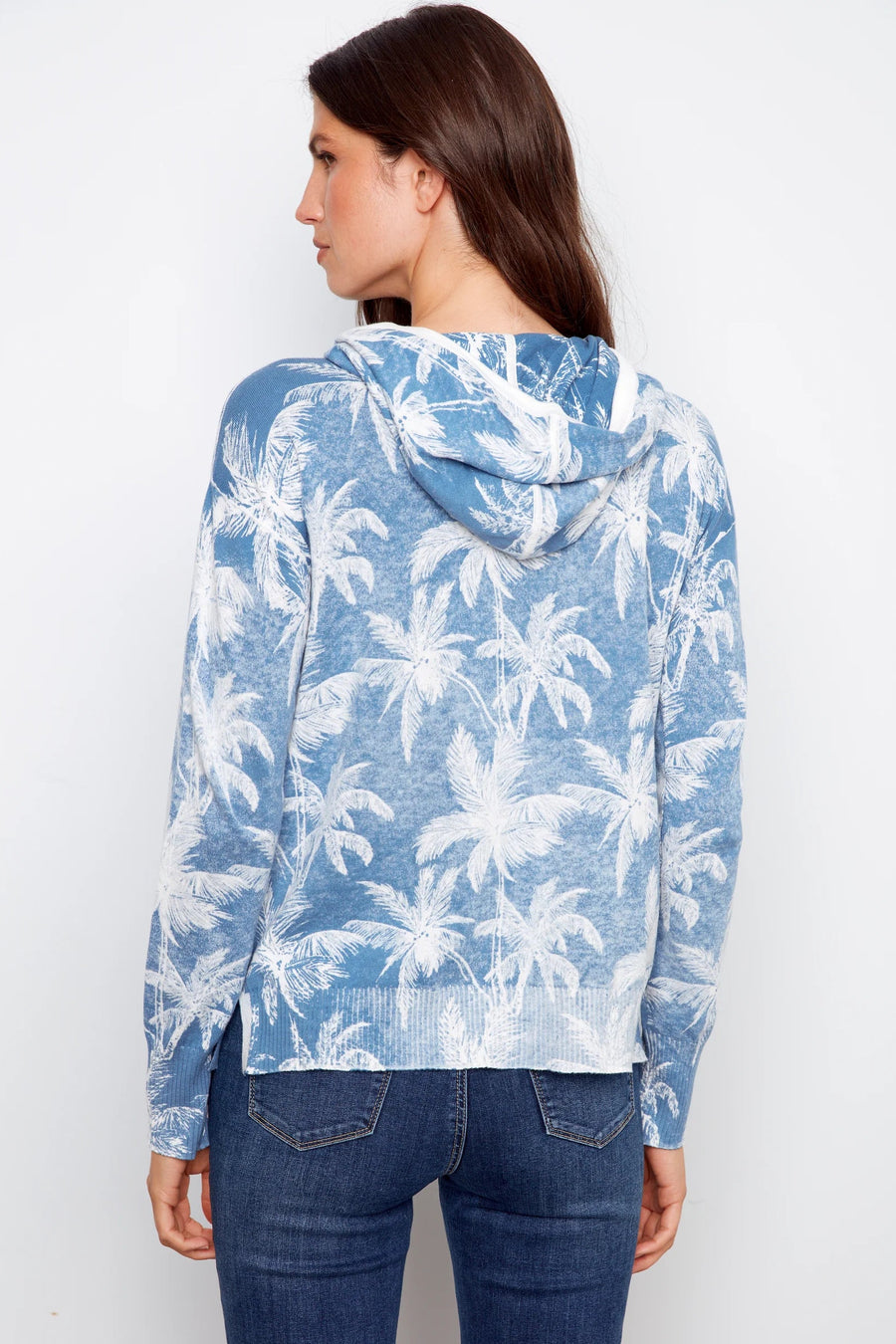 Charlie B Reverse Print Hoodie Tropic